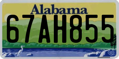 AL license plate 67AH855