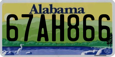 AL license plate 67AH866