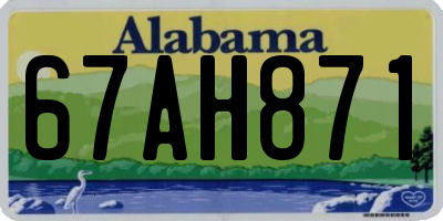 AL license plate 67AH871
