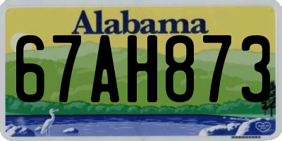 AL license plate 67AH873