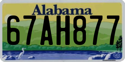 AL license plate 67AH877