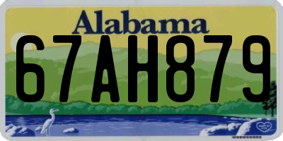 AL license plate 67AH879