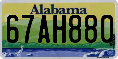 AL license plate 67AH880