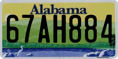 AL license plate 67AH884