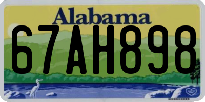 AL license plate 67AH898