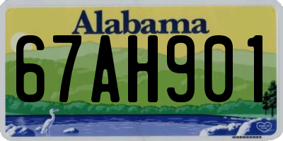 AL license plate 67AH901