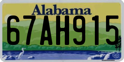 AL license plate 67AH915