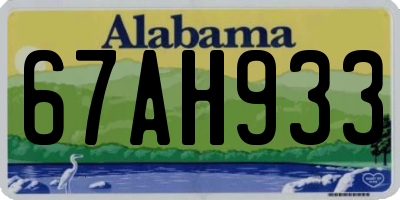 AL license plate 67AH933