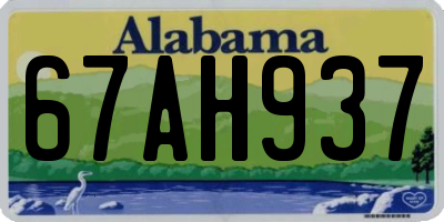 AL license plate 67AH937