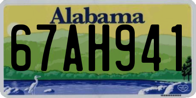 AL license plate 67AH941