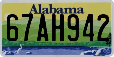 AL license plate 67AH942