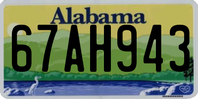 AL license plate 67AH943