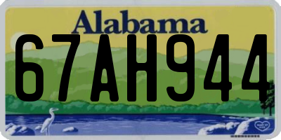 AL license plate 67AH944