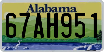AL license plate 67AH951