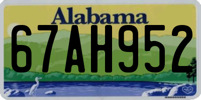 AL license plate 67AH952