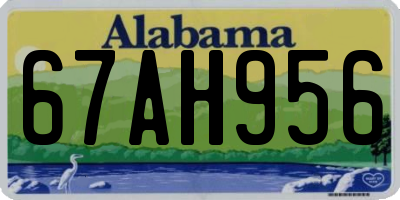 AL license plate 67AH956