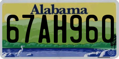 AL license plate 67AH960