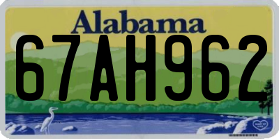 AL license plate 67AH962