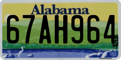 AL license plate 67AH964