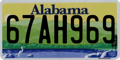 AL license plate 67AH969