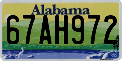 AL license plate 67AH972