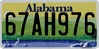 AL license plate 67AH976