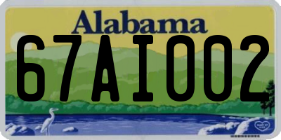 AL license plate 67AI002