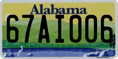 AL license plate 67AI006