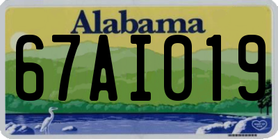 AL license plate 67AI019