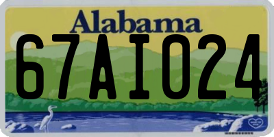 AL license plate 67AI024