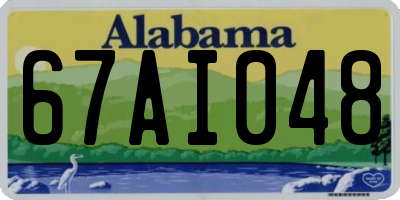 AL license plate 67AI048