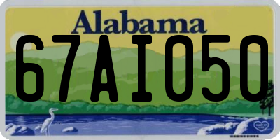 AL license plate 67AI050