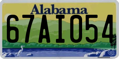 AL license plate 67AI054
