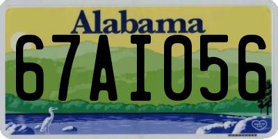 AL license plate 67AI056