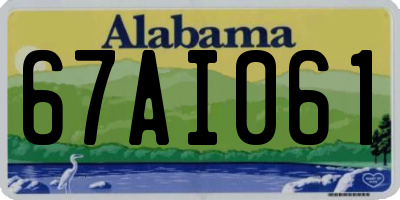 AL license plate 67AI061