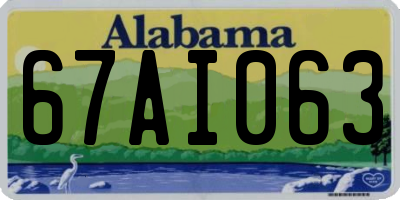 AL license plate 67AI063
