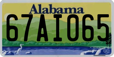 AL license plate 67AI065