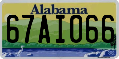 AL license plate 67AI066