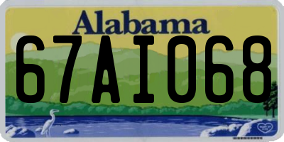 AL license plate 67AI068