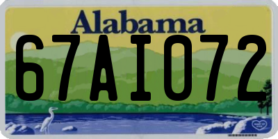 AL license plate 67AI072