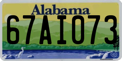 AL license plate 67AI073