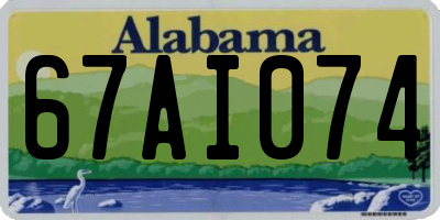 AL license plate 67AI074