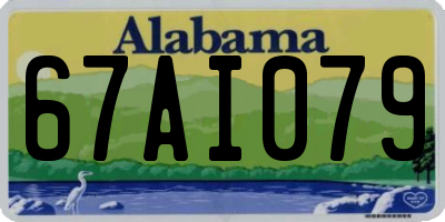 AL license plate 67AI079
