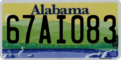 AL license plate 67AI083