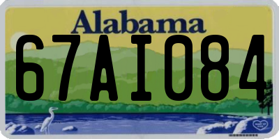 AL license plate 67AI084