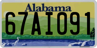 AL license plate 67AI091