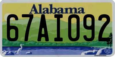 AL license plate 67AI092