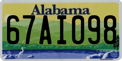 AL license plate 67AI098