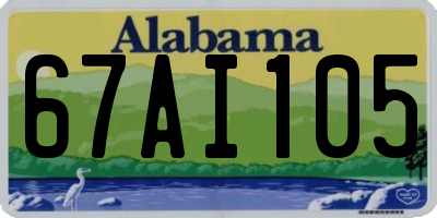 AL license plate 67AI105