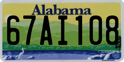 AL license plate 67AI108